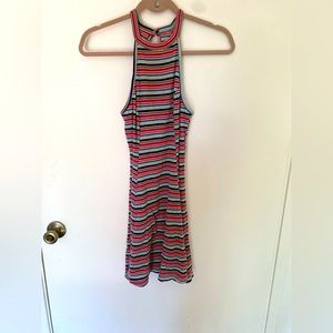 Striped Hollister Shift Dress- High Neck